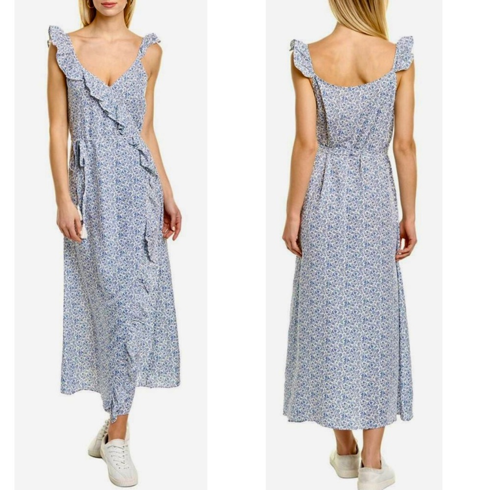 Madewell Ruffle Wrap Maxi Dress